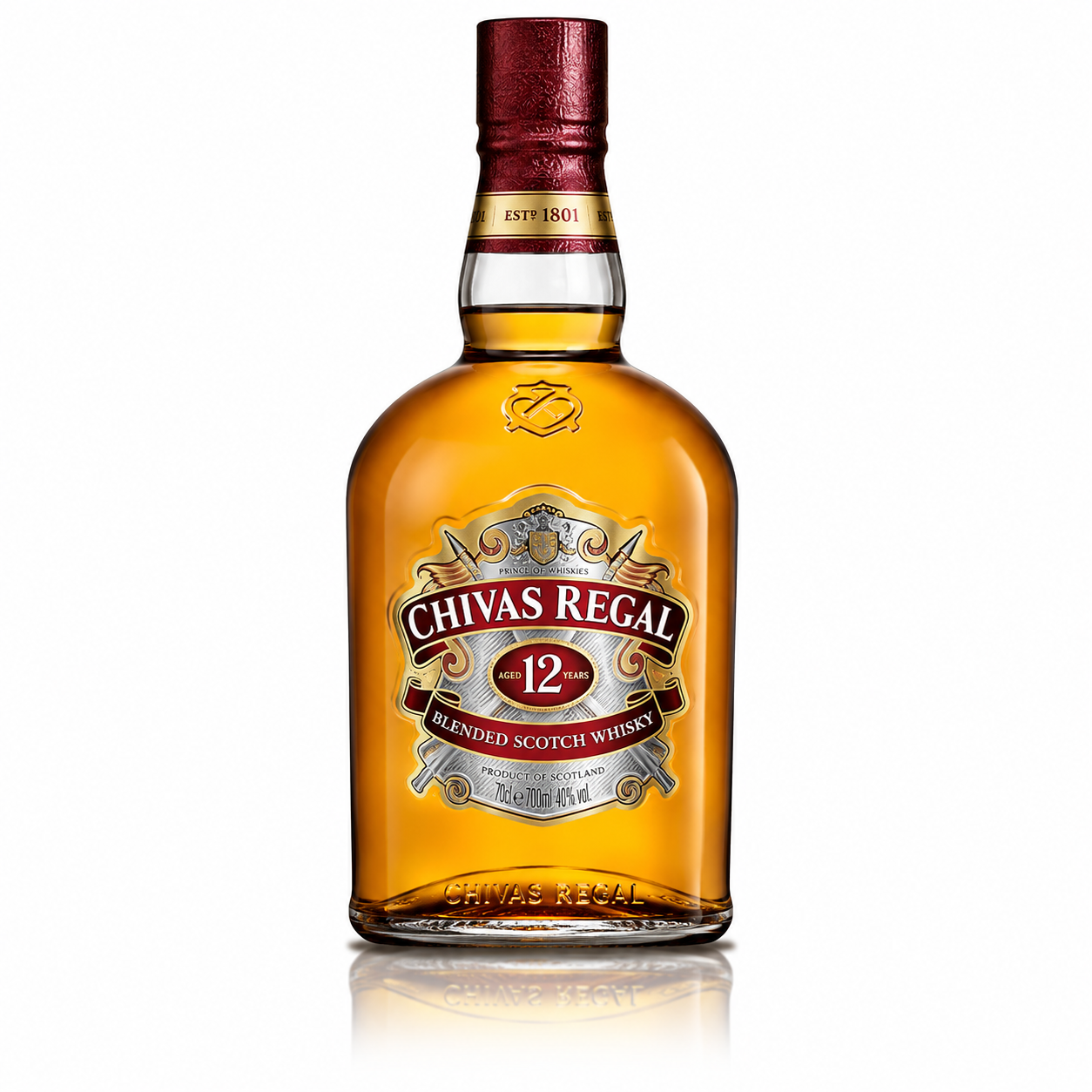 Chivas Regal 12 Años - Blended Scotch Whisky Premium 700ml